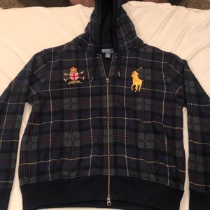 Ralph Lauren Mercer Polo Team zip up hoodie.